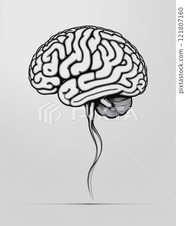 human brain close up 121807160