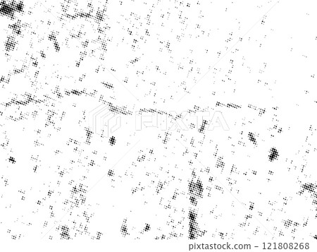 Black and white grunge. Distress overlay texture. Abstract surface dust and rough dirty wall background concept. Distress illustration simply place over object to create grunge effect. Vector EPS10. 121808268