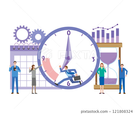 Image illustration of time management 121808324
