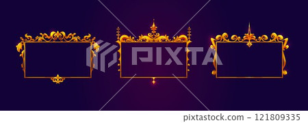 Medieval game frames set 121809335