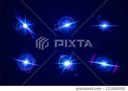 Glint and glare optical effects collection Glint and glare optical effects collection 121809380