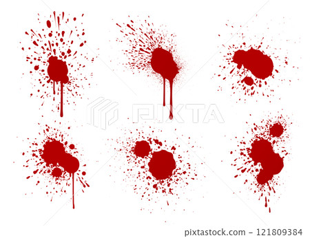 Blood splash collection 121809384