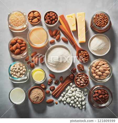 Earthy Tones of Nutritional Delights Earthy Tones of Nutritional Delights 121809399