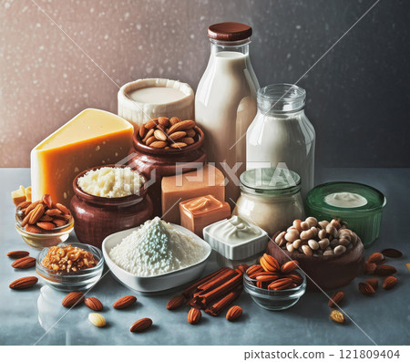 Earthy Tones of Nutritional Delights 121809404
