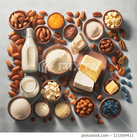 Earthy Tones of Nutritional Delights 121809411