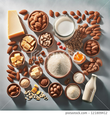 Earthy Tones of Nutritional Delights 121809412