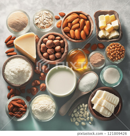 Earthy Tones of Nutritional Delights 121809426