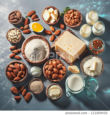 Earthy Tones of Nutritional Delights 121809430