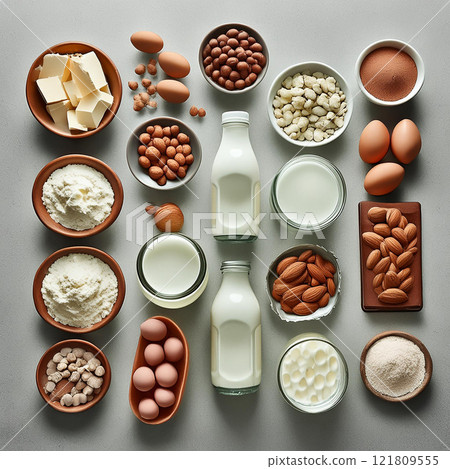 Earthy Tones of Nutritional Delights 121809555