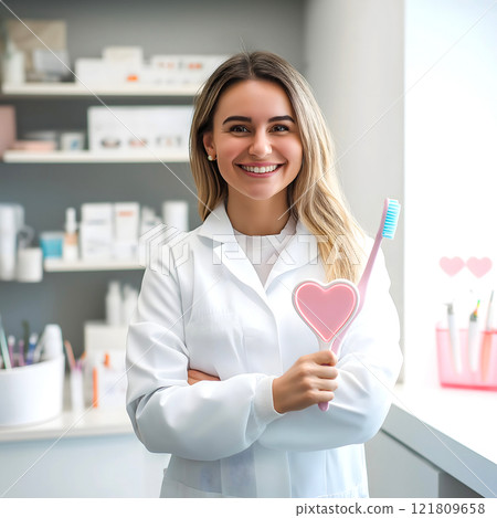 Dentist Heart Toothbrush 121809658