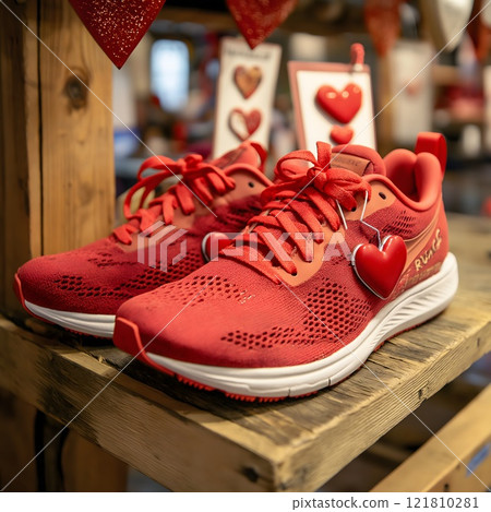 Red Valentine Sneakers 121810281
