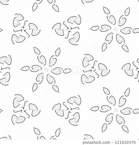 Coloring book page for kindergarten school students. Mandala colouring for traditional festive decoration. Artwork for practicing color fill up. Doodle work sample for learning purpose 121810370