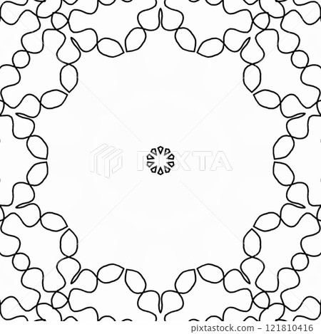 Coloring book page for kindergarten school students. Mandala colouring for traditional festive decoration. Artwork for practicing color fill up. Doodle work sample for learning purpose Coloring book page for kindergarten school students. Mandala colouring for traditional festive decoration. Artwork for practicing color fill up. Doodle work sample for learning purpose 121810416