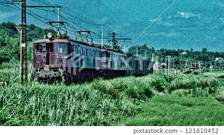 Electric locomotive on Iida Line Electric locomotive on Iida Line 121810452