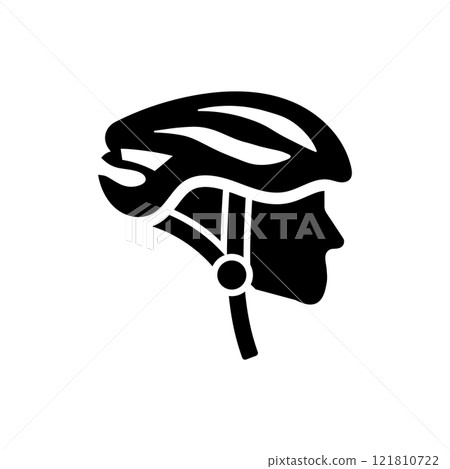 Bicycle helmet icon logo design template isolated illustration Bicycle helmet icon logo design template isolated illustration 121810722