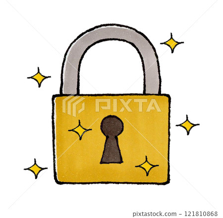 掛鎖和鑰匙（閃閃發光） 121810868