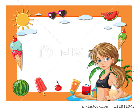Summer Beach Fun Illustration 121811042