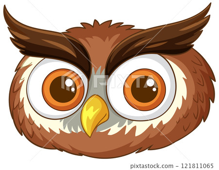 Cute Owl with Big Eyes Cute Owl with Big Eyes 121811065