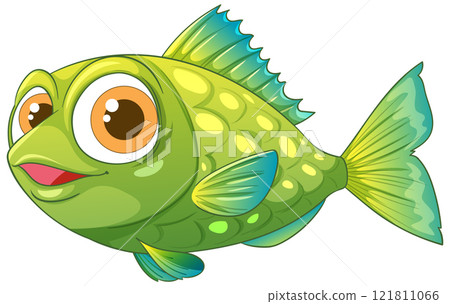 Colorful Cartoon Fish Illustration Colorful Cartoon Fish Illustration 121811066