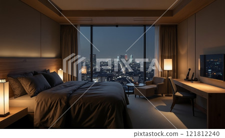 A room in a city hotel 121812240