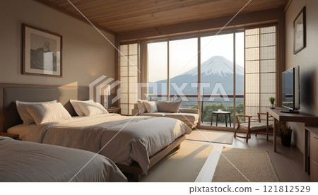 Ai 一家可以眺望想像中的富士山的旅遊飯店 121812529