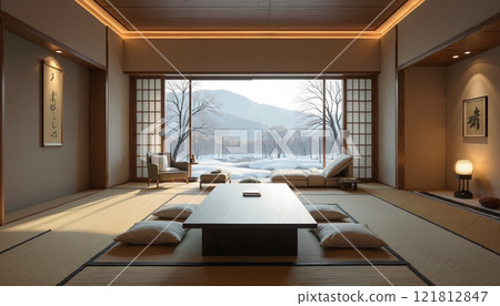 Luxury inn in hot spring area 121812847