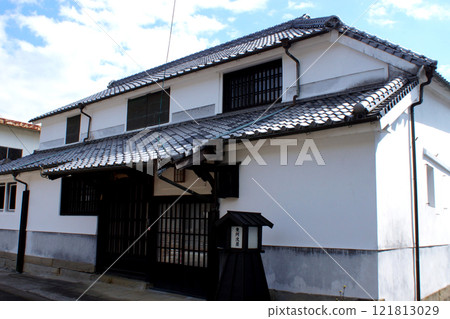 松合，熊本縣宇城市，古老的城鎮景觀，倉庫白牆 121813029