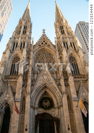 St. Patrick's Cathedral on Fifth Avenue in New York City, Manhattan, NYC, NY, USA 121814444