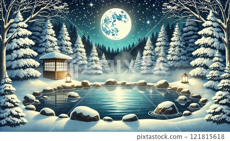 露天浴池 121815618