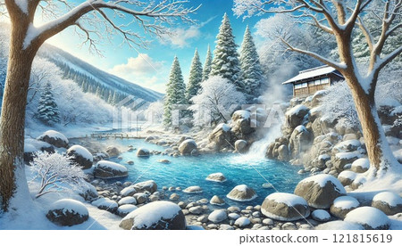 露天浴池 121815619