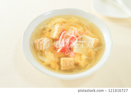 蟹棒炸豆腐清湯 蟹棒炸豆腐清湯 121816727