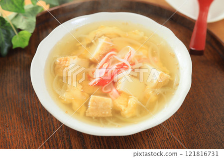 蟹棒炸豆腐清湯(蒸) 蟹棒炸豆腐清湯(蒸) 121816731