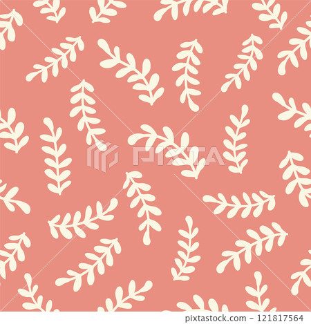 Vintage Decorative seamless pattern in classic style with small flowers, ditsy. Light silhouettes of flowers, two-color ornament shabby chic. Vintage Decorative seamless pattern in classic style with small flowers, ditsy. Light silhouettes of flowers, two-color ornament shabby chic. 121817564