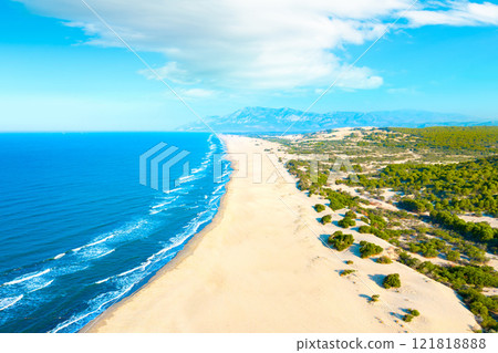 Aereal view of an untouched Patara Beach in Antalya,Turkey Aereal view of an untouched Patara Beach in Antalya,Turkey 121818888