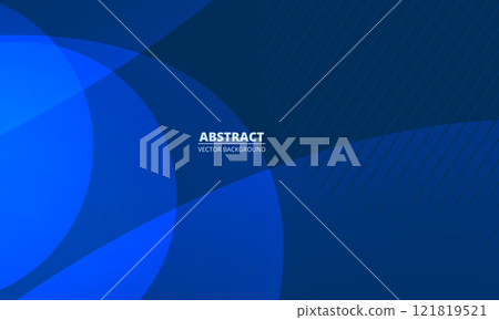 Dark blue abstract modern geometric background with circles. 121819521