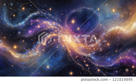 Mesmerizing Abstract Cosmic Background Design 121819895