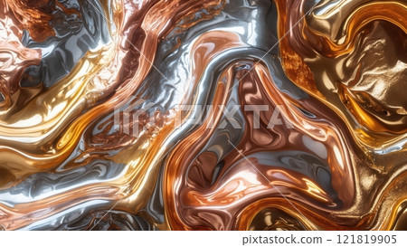 Mesmerizing Abstract Metal Background in High Fidelity 121819905
