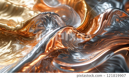 Mesmerizing Abstract Metallic Waves with High Fidelity Mesmerizing Abstract Metallic Waves with High Fidelity 121819907