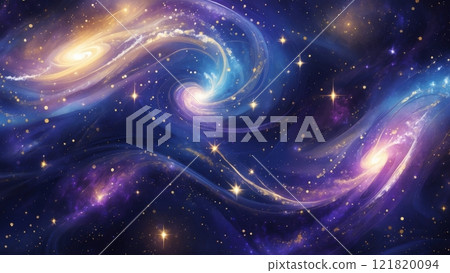 Vibrant Outer Space Abstract Background Design 121820094
