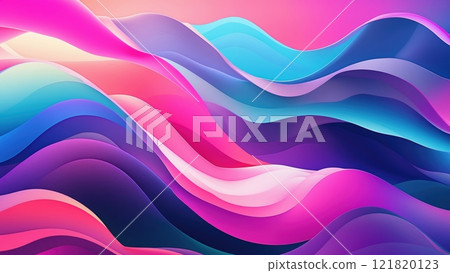 Vibrant Abstract Waves in High Fidelity Colors Vibrant Abstract Waves in High Fidelity Colors 121820123