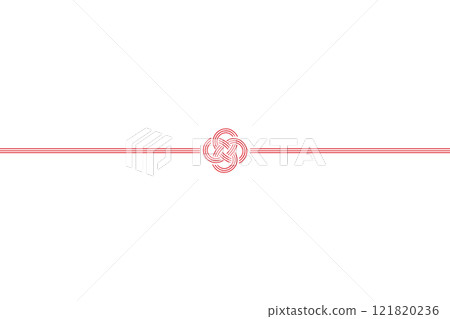 Mizuhiki 與油菜花結的插圖,帶有腰帶,水平方向,透明背景 Mizuhiki 與油菜花結的插圖,帶有腰帶,水平方向,透明背景 121820236