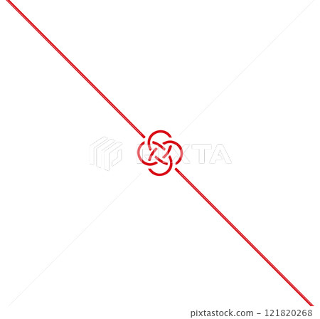 Illustration of Mizuhiki tied with rape blossoms, with obi, diagonal, transparent background 121820268