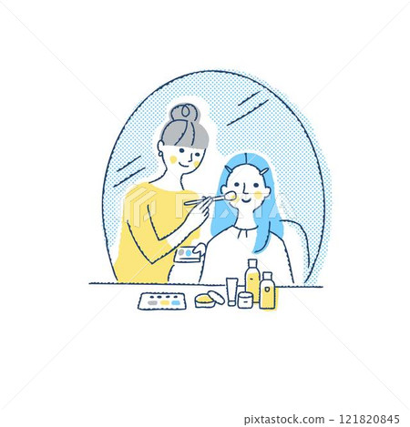 化妝師給女人化妝 化妝師給女人化妝 121820845