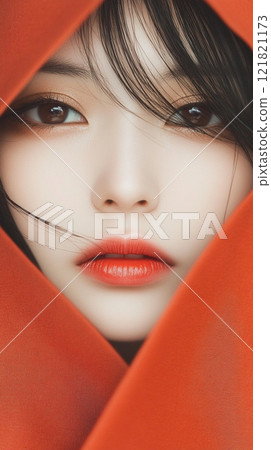 portrait of a young woman 121821173