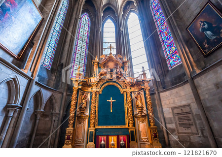 Cathedral of Rouen, France, interiors 121821670