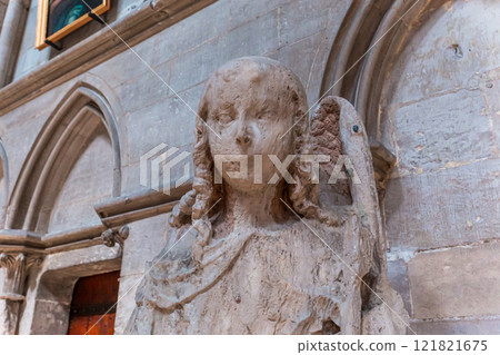 Cathedral of Rouen, France, interiors 121821675