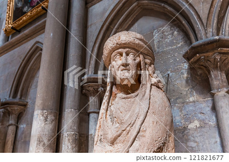 Cathedral of Rouen, France, interiors 121821677