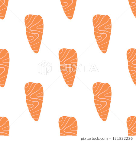 pieces of salmon seamless pattern 121822226