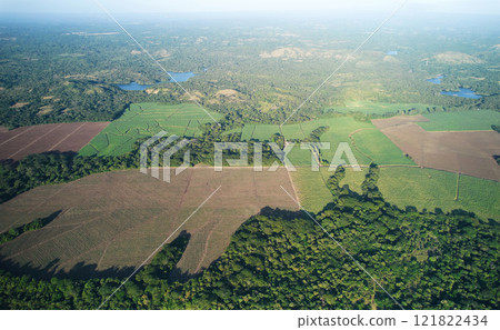 Green farmland landscape 121822434