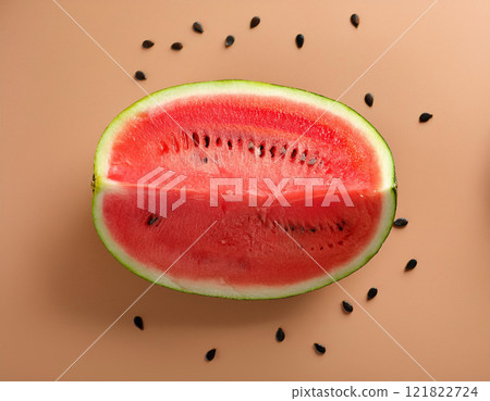 Juicy fresh watermelon studio shot 121822724